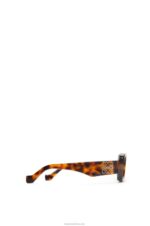 Loewe Women Rectangular sunglasses in acetate 206XF1425 Havana - Image 4