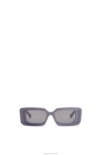 Loewe Women Rectangular sunglasses in acetate 206XF1477 Dusty Lilac