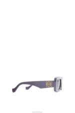 Loewe Women Rectangular sunglasses in acetate 206XF1477 Dusty Lilac - Image 4