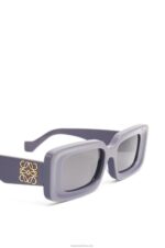 Loewe Women Rectangular sunglasses in acetate 206XF1477 Dusty Lilac - Image 5