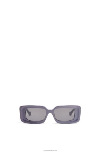 Loewe Women Rectangular sunglasses in acetate 206XF1477 Dusty Lilac