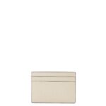 Loewe Women Repeat plain cardholder in embossed silk calfskin 206XF1359 Light Oat