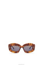 Loewe Women Screen sunglasses in acetate 206XF1432 Flamed Havana