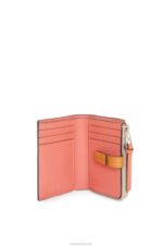 Loewe Women Slim zip bifold wallet in soft grained calfskin 206XF1220 Light Oat/Honey - Image 2