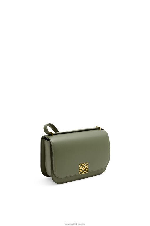 Loewe Women Small Goya bag in silk calfskin 206XF307 Avocado Green - Image 3