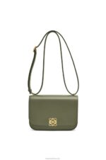 Loewe Women Small Goya bag in silk calfskin 206XF307 Avocado Green - Image 6