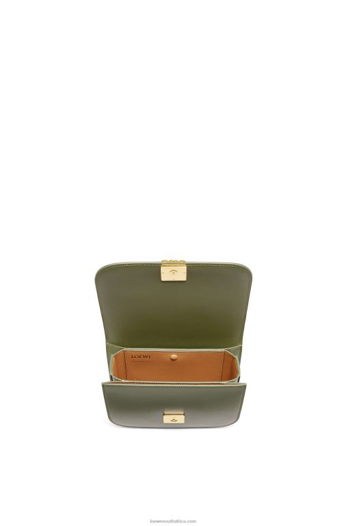 Loewe Women Small Goya bag in silk calfskin 206XF307 Avocado Green - Image 7