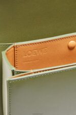 Loewe Women Small Goya bag in silk calfskin 206XF307 Avocado Green - Image 8