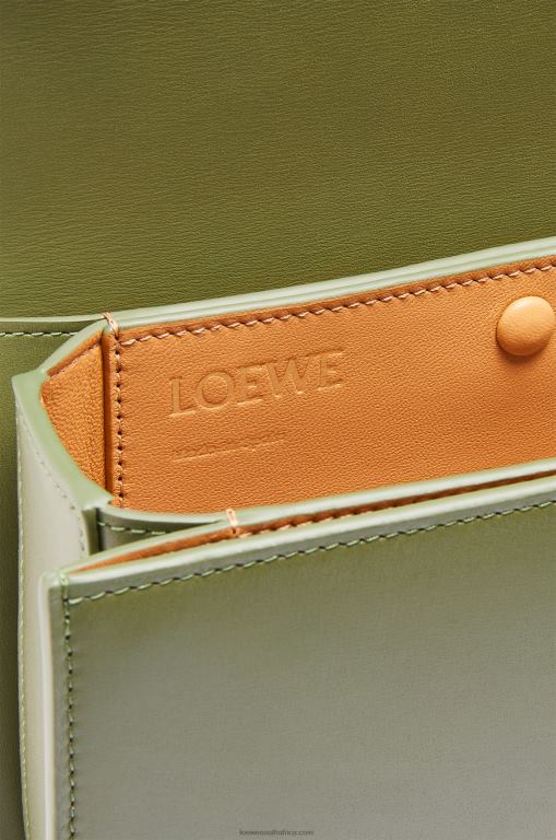 Loewe Women Small Goya bag in silk calfskin 206XF307 Avocado Green - Image 8
