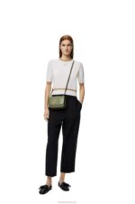 Loewe Women Small Goya bag in silk calfskin 206XF307 Avocado Green - Image 9