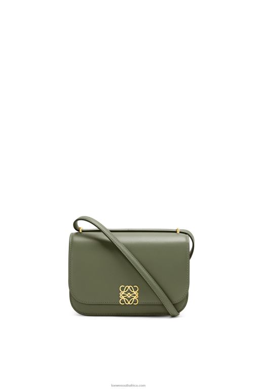 loewe_women_small_goya_bag_in_silk_calfskin_206xf307_avocado_green.jpg Loewe Women Small Goya bag in silk calfskin 206XF307 Avocado Green - Image 1