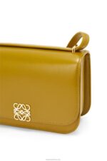 Loewe Women Small Goya bag in silk calfskin 206XF496 Ochre - Image 8