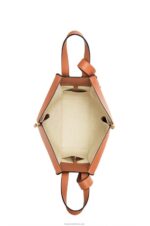 Loewe Women Small Hammock bag in Anagram jacquard and calfskin 206XF523 Ecru/Tan - Image 6
