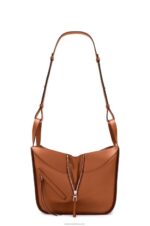 Loewe Women Small Hammock bag in classic calfskin 206XF469 Tan - Image 6