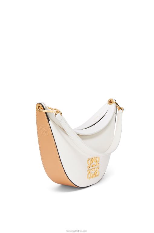 Loewe Women Small Luna bag in satin calfskin 206XF449 Soft White/Natural - Image 4