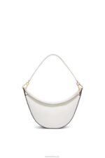 Loewe Women Small Luna bag in satin calfskin 206XF449 Soft White/Natural - Image 6