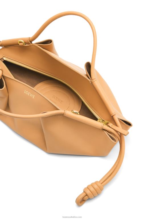 Loewe Women Small Paseo bag in shiny nappa calfskin 206XF418 Warm Desert - Image 8