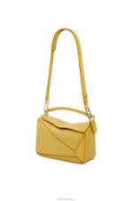 Loewe Women Small Puzzle bag in classic calfskin 206XF365 Bright Ochre - Image 6