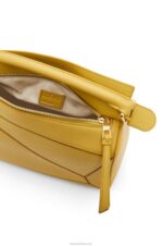 Loewe Women Small Puzzle bag in classic calfskin 206XF365 Bright Ochre - Image 7