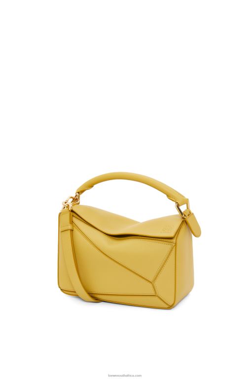 loewe_women_small_puzzle_bag_in_classic_calfskin_206xf365_bright_ochre.jpg Loewe Women Small Puzzle bag in classic calfskin 206XF365 Bright Ochre - Image 1