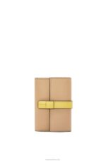 Loewe Women Small vertical wallet in soft grained calfskin 206XF1286 Butter/Pale Lemon