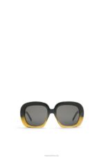 Loewe Women Square halfmoon sunglasses in acetate 206XF1440 Gradient Green
