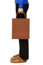 Loewe Women Standard A4 Tote in sleek calfskin 206XF115 Tan - Image 2