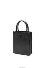 Loewe Women Standard A5 Tote in sleek calfskin 206XF118 Black - Image 4