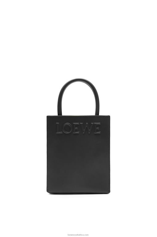 loewe_women_standard_a5_tote_in_sleek_calfskin_206xf118_black.jpg Loewe Women Standard A5 Tote in sleek calfskin 206XF118 Black - Image 1