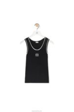 Loewe Women Tank top in viscose 206XF939 Black - Image 5