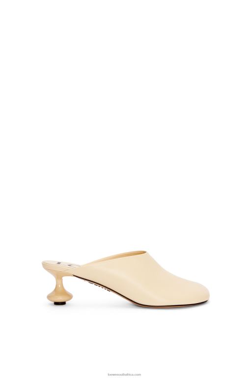 loewe_women_toy_mule_in_goatskin_206xf725_oat_milk.jpg Loewe Women Toy mule in goatskin 206XF725 Oat Milk - Image 1