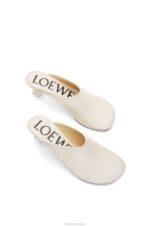Loewe Women Toy mule in goatskin 206XF737 White - Image 4