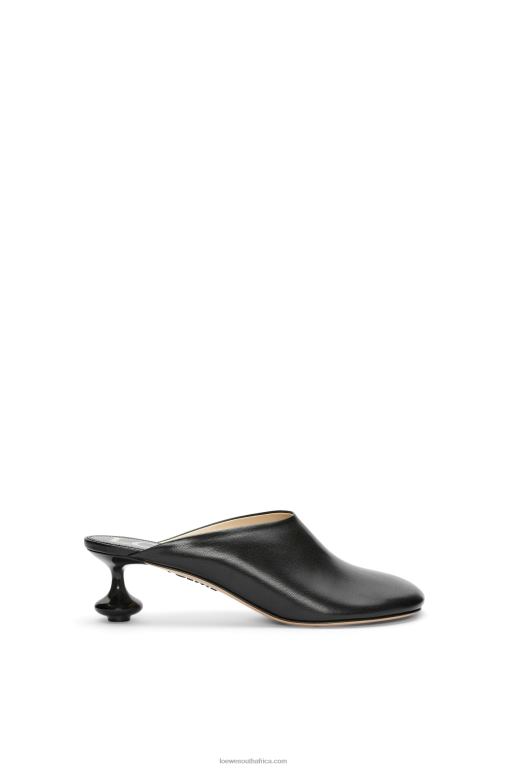 loewe_women_toy_mule_in_goatskin_206xf739_black.jpg Loewe Women Toy mule in goatskin 206XF739 Black - Image 1