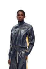 Loewe Women Tracksuit jacket in nappa 206XF1121 Navy/Yellow - Image 2