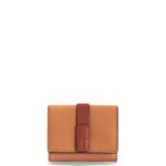 Loewe Women Trifold wallet in soft grained calfskin 206XF1254 Light Caramel/Pecan